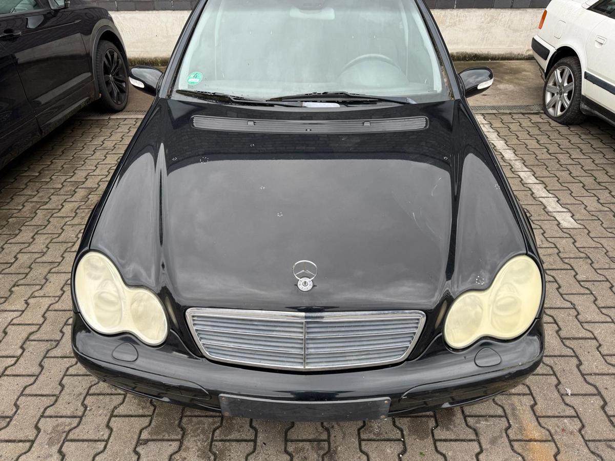 Mercedes C Klasse W203 original Motorhaube 040 schwarz BJ04
